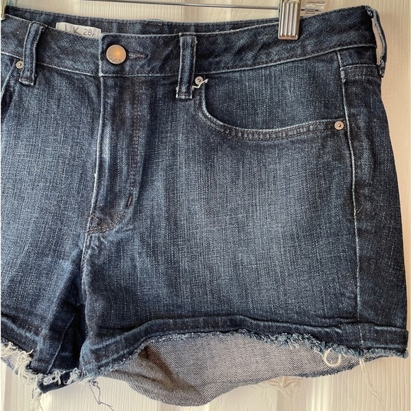 Gap Maddie Slim Cut Offs Jean Shorts Dark‎ Wash 28R - Picture 5 of 16